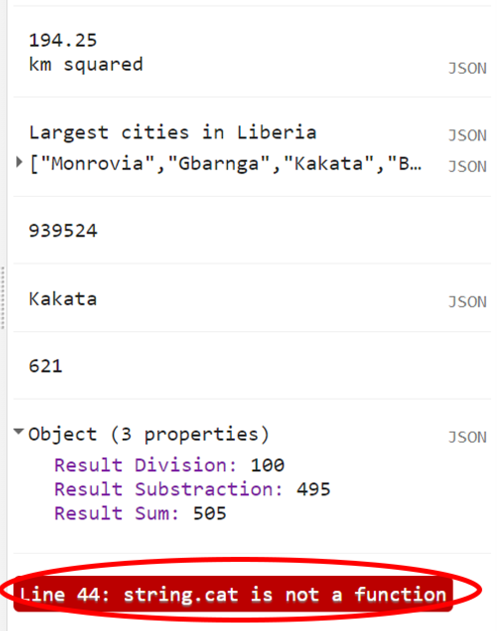 Trying to use a method on non-ee.Object will return an error