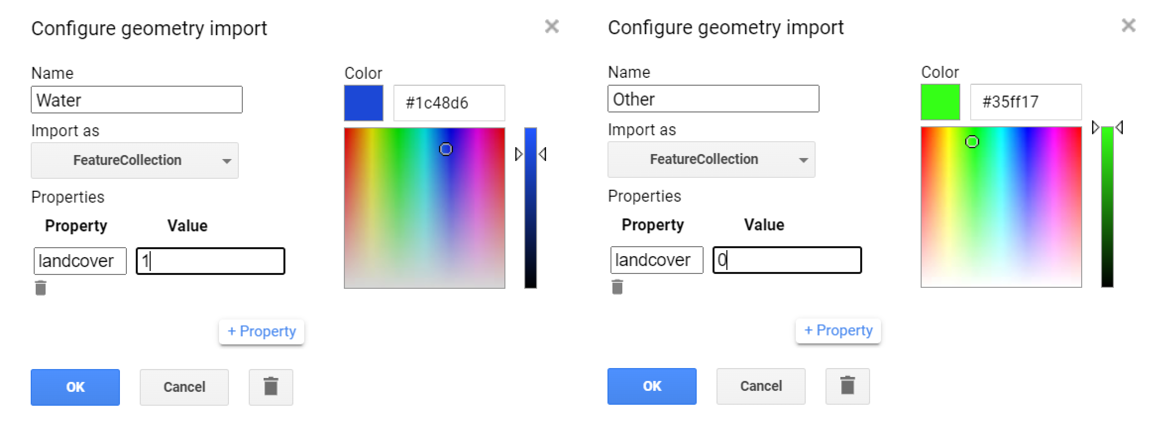  Geometry imports to hold the training samples. 